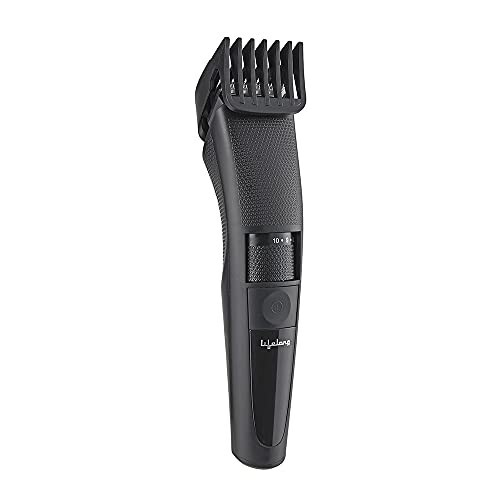 Lifelong Beard Trimmer for Men | Quick Charge (2 Hours) 1 Year Warranty (LLPCM07) - Black