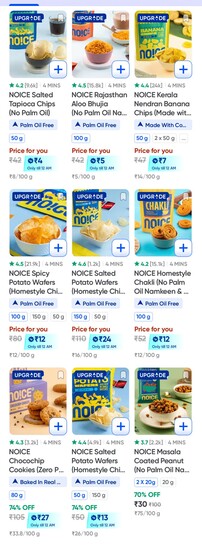 Noice snacks at 80-90% off, available in Andheri, Mumbai