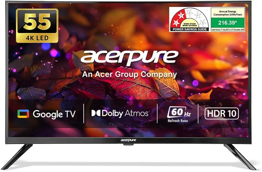 Acerpure 140 cm (55 inch) Swift Series UHD LED Smart Google TV