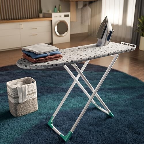 Happer Premium Wooden Ironing Board/Table with Iron Holder,Deluxe Plus (116 x 40 cm)