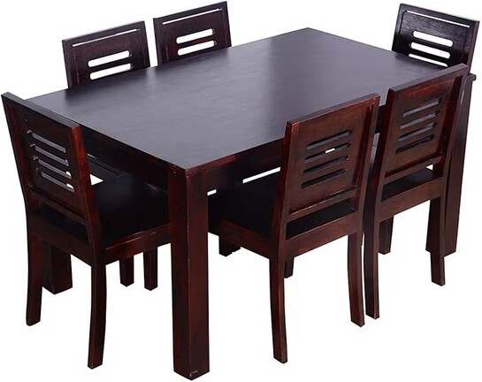 Custom Decor Winsome Groveland Square Dining Table with 6 Chairs, 7- Piece