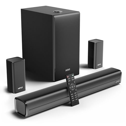 Mivi Nex 450 Soundbar [New Launch], 450W 5.1 Channel System with 3 in-Built Speakers