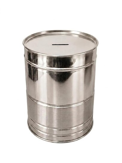 EvoFlex Stainless Steel Piggy Bank | Large Capacity | Non-Openable | Kids Adults Gift