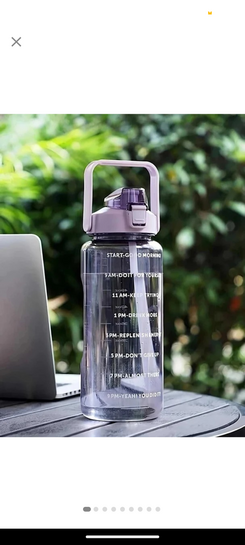 WATER BOTTLE 2000ML-PURPLE 2000 ml PET