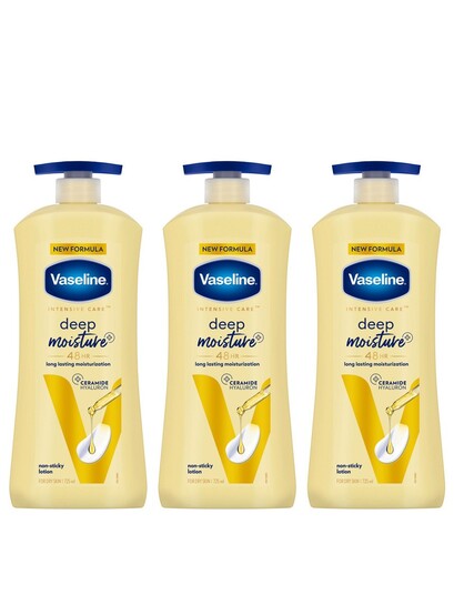 Buy Vaseline Set Of 3 Deep Moisture Body Lotion With Ceramide Hyaluron 725 Ml Each - Body Cream And Lotion for Unisex 38732357 | Myntra