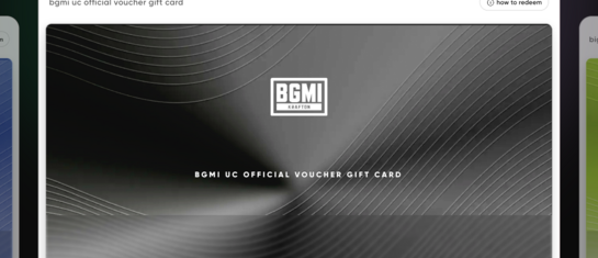 BGMI UC gift vouchers @10% off + 5% via cc