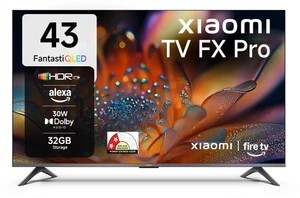 XIAOMI FX Pro 108 cm (43 inch) QLED Ultra HD (4K) Smart Fire TV with Alexa built-in (L43MB-FPIN)