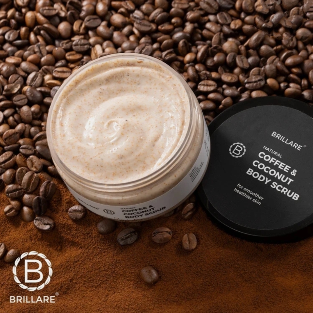 Flipkart 100% SuperCoins Cashback | Brillare COFFEE & COCONUT BODY SCRUB Energized & Moisturised Skin Scrub (200 ml)
