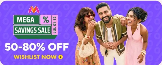 Myntra Mega Savings Sale (Starts 1 July) | 50–80% OFF 