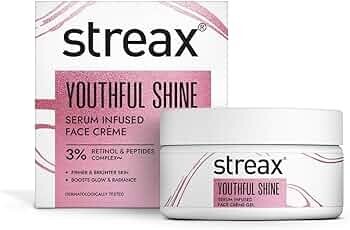 Streax Youthful Shine Serum Infused Face Cream, 50 gm
