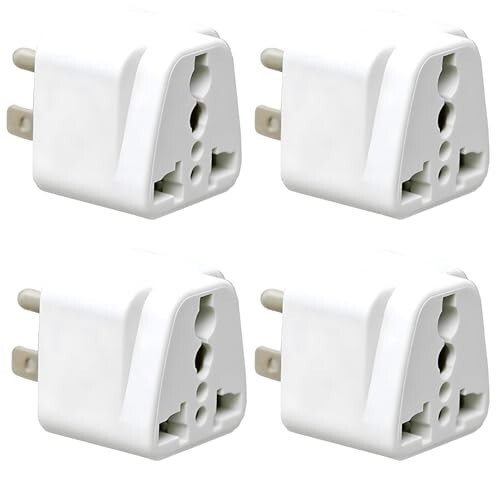 3-Pin US Conversion Plug Type-B, Heavy-Duty Electrical Adapter for Industrial Use, Durable and Reliable, Easy Installation (Pack of 4)