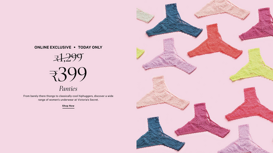Victoriassecret - Panties @ 399 | 69% off