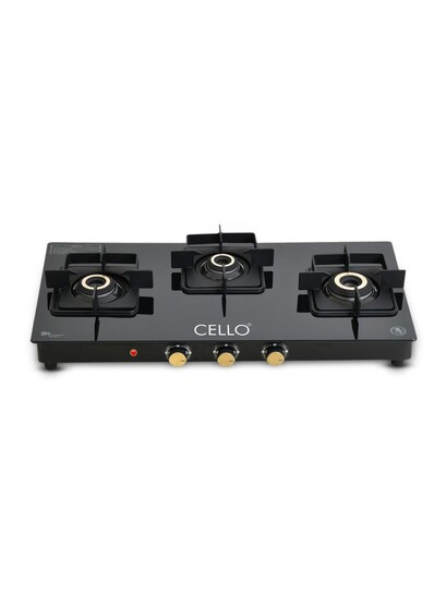 Cello Glass 3 Burners Automatic Gas Stove - Gas Stove 