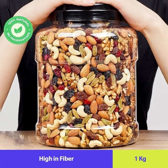 Trail Mix Mixed Dry Fruits,Berries & Seeds 12+ in 1 Healthy Snack Panchmeva Assorted Seeds & Nuts