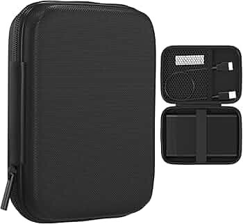 Sounce Hard Drive Disk Enclosure Portable Carrying Case Cover Pouch Casing for 2.5-Inch