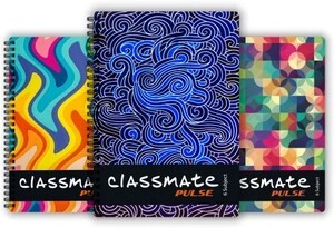 Classmate Pulse 6 Subject (240 X 180 mm) Spiral B5 Notebook Unrul...more
