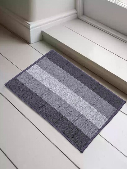 Buy Status IRIS Grey Checked Rectangular Shaped Anti Slip Doormat - Doormats for Unisex 32814999 | Myntra