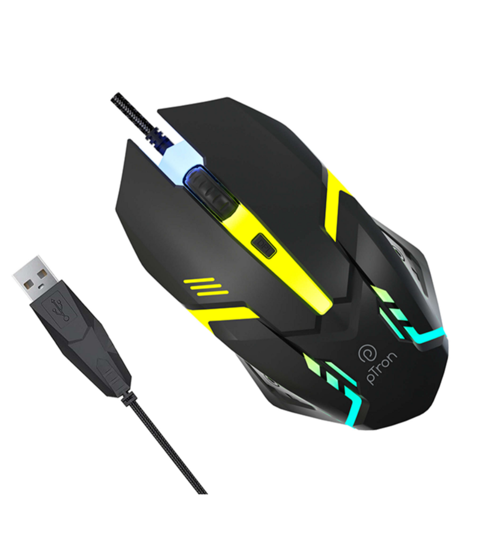 CRED - Ptron flick M12 USB wired gaming mouse