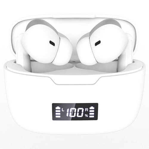 Snapods S510 True Wireless in Ear Earbuds Just Launched with Upto22H Playtime,ENC Mic, 45ms LowLatency Gaming, Type-C Charging,13mm Rich Bass Drivers, Dual Pairing Bluetooth 5.3 TWS - White