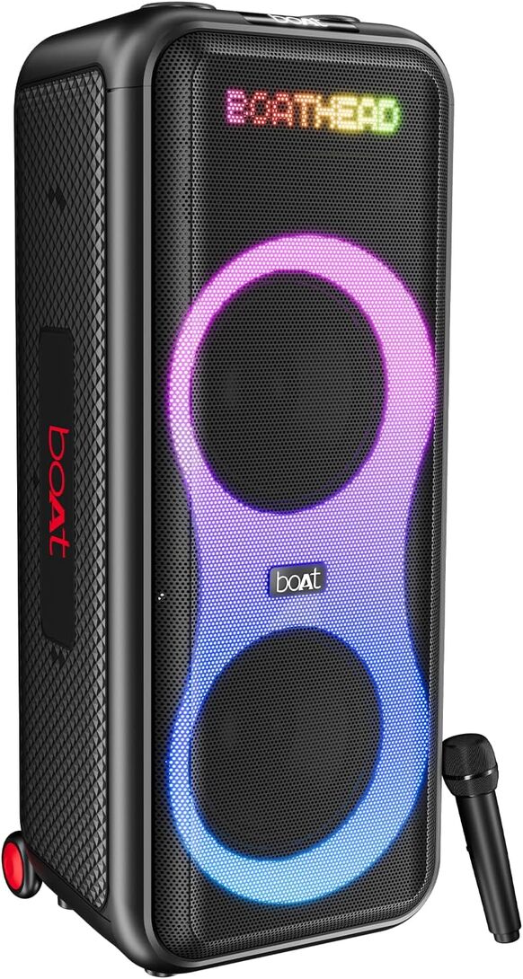 Boat PartyPal 600 Party Speaker, 220W Signature Sound, Dynamic Pixels, Animated Text Display