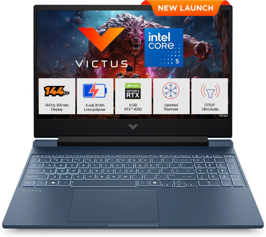 HP Victus (i5 14th Gen) Intel Core 5 210 H - (16 GB/512 GB SSD/6GB Graphics/RTC 4050) 15.6 Inch Gaming Laptop 