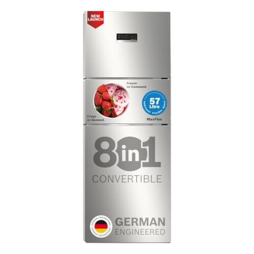 Bosch 302L, 3 Star, MaxFlex Convert Frost Free Triple Door Refrigerator