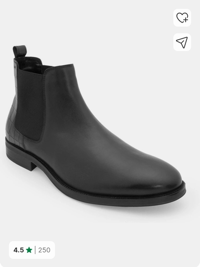 RED TAPE Chelsea Boots For Men (Black)