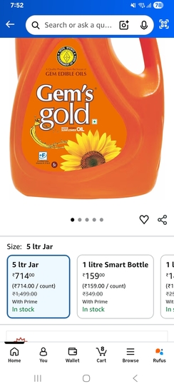  5L cold pressed oil at 680