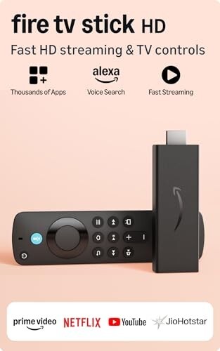 Amazon Fire TV Stick HD, Alexa Voice Remote with TV power & volume controls