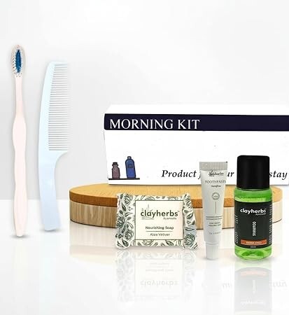 Amazon Sample: Toiletries Kit | 20 Ml Shampoo, 15g Soap, Comb, 8g Toothpaste & A Brush
