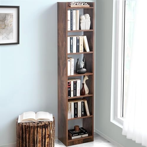 ABOUT SPACE Book Shelf for Home - 6 Tier Cube Book Shelves,
