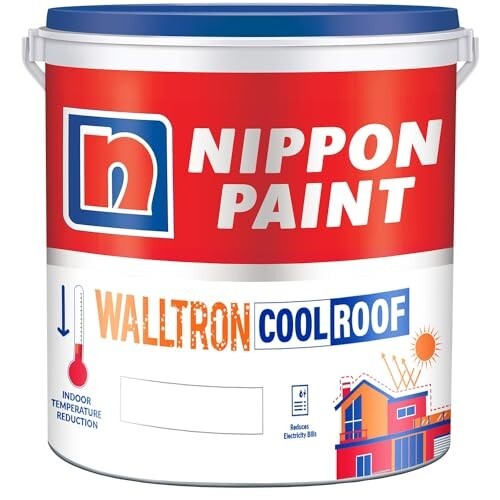 Nippon Paint Walltron - Summer Cool Roof (White, 20 Litres)