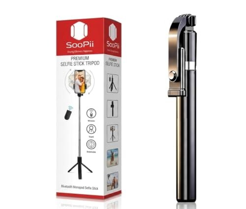 K1 Selfie Stick Tripod Light Weight, 28 inch / 70CM Reinforced Tripod for Mobile Phone, Multi-Functional Bluetooth 3in1 Long Selfie Stick for Travel,Vlogging,Compatible with iPhone and All Smartphones