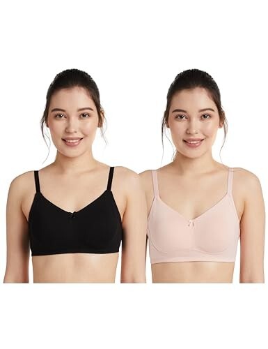 Amazon Brand - Symbol Women's Cotton Stretch Non Padded Wire Free Full Coverage Lift Up Bra