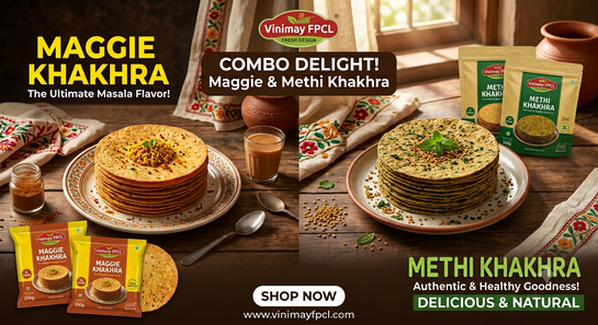 Premium Vacuum Pack Maggie Masala and Methi Masala Khakhara (400 gram)