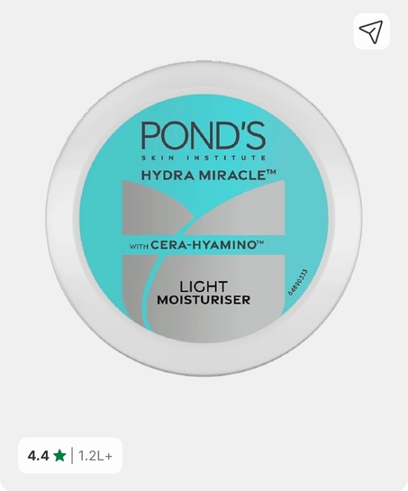 POND's Light Moisturiser with Cera-Hyamino for 5X Dryness Repair for Soft, Smooth Skin (200 ml)
