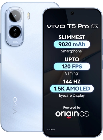 vivo T5 Pro 5G (Glacier Blue, 128 GB) (8 GB RAM)