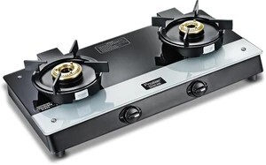 Prestige Svachh Duo GTSD 02 with Liftable & Superior Toughened Glass Manual Gas Stove (2 Burners)