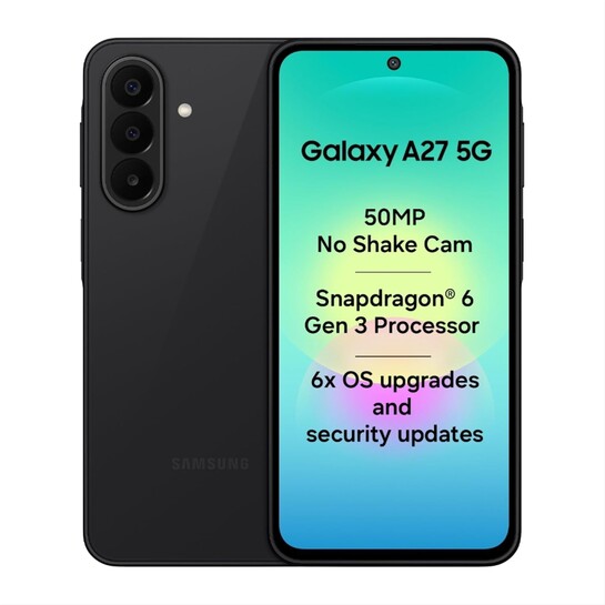 Samsung Galaxy A27 5G (Black, 6GB RAM, 128GB Storage) | 50MP No Shake Triple Camera