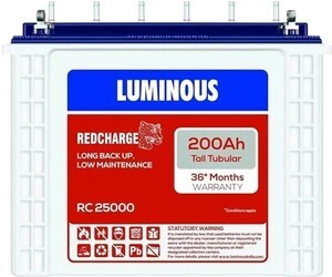 LUMINOUS 36 Months Warranty Tubular Inverter Battery (200 Ah, RC2...more