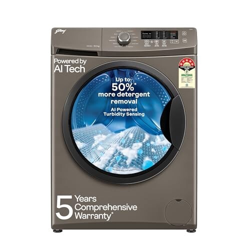 Godrej 8 Kg 5 Star, AI Powered, Inbuilt Heater, Steam Wash,Fully Automatic 