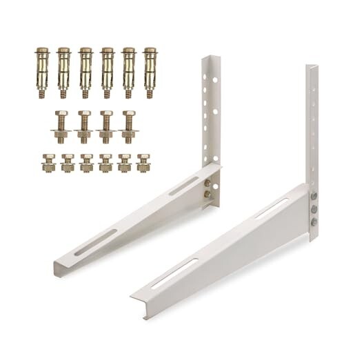 Robustt Heavy Duty AC stand | Rust Proof Iron Air Conditioner Outdoor Unit Mounting Bracket, Supports upto 200kg weight- Pack of 1