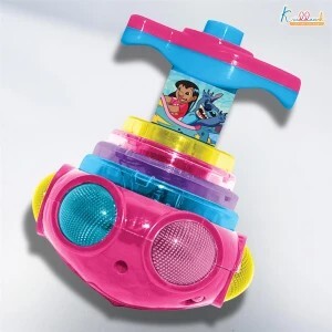 DISNEY Dizzy Glow Top-Stitch Spinning Toy with Music and Lights (...more