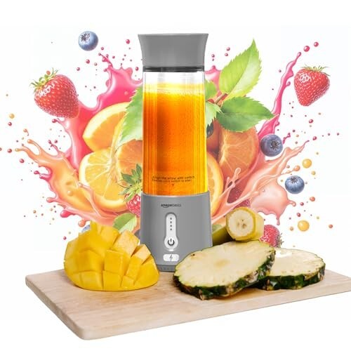 Amazon Basics Portable Hand Blender for Smoothies and Juice 500 ml 