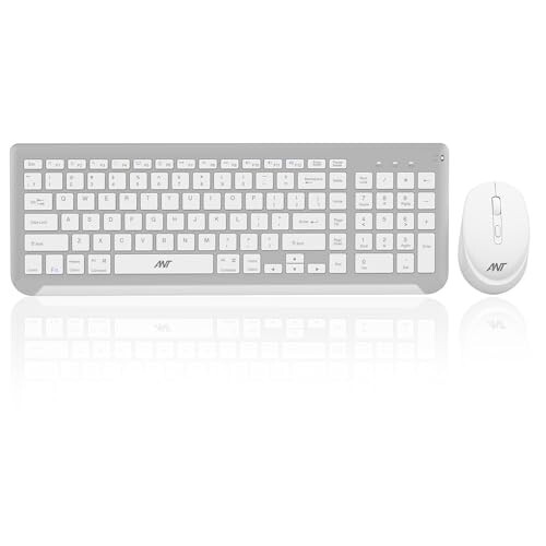 Ant WK250 Nano Wireless USB Keyboard and Mouse combo 105 Keys, 12 Integrated Multimedia Keys, 4 Button Mouse,Upto1600 DPI 