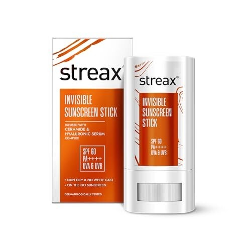 Streax Sunscreen Stick SPF 60 PA++++,20 g