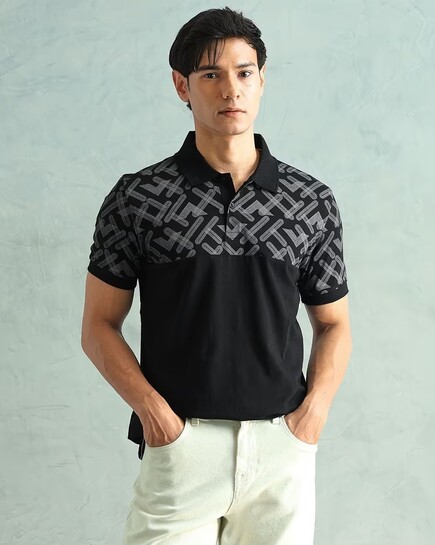 Arrow sports Men Printed Regular Fit T-Shirt
