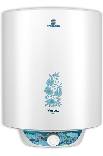 Havells Standard Vertex Neo 4 Star 10L Storage Water Heater(Geyser)|Faster Heating|Safe to Use|Saves Electricity|Hydro Guard Coated Anti Rust Tank|Temp. Setting Knob|5 Yr. Tank Warranty| White