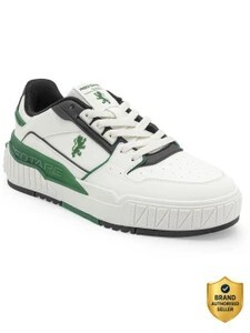 RED TAPE White Sneakers for Man | Lifestyle Casual Shoes for Boys (Black, Green , 6)