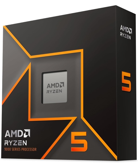 AMD Ryzen 5 9600X Desktop Processor with Integrated Radeon Graphics, 6 cores 12 Threads 32 MB Cache Base Clock 3.9GHz Upto 5.4GHz AM5 Socket, Memory DDR5 Up to 5600 MT/s, 65W TDP - 100-100001405WOF